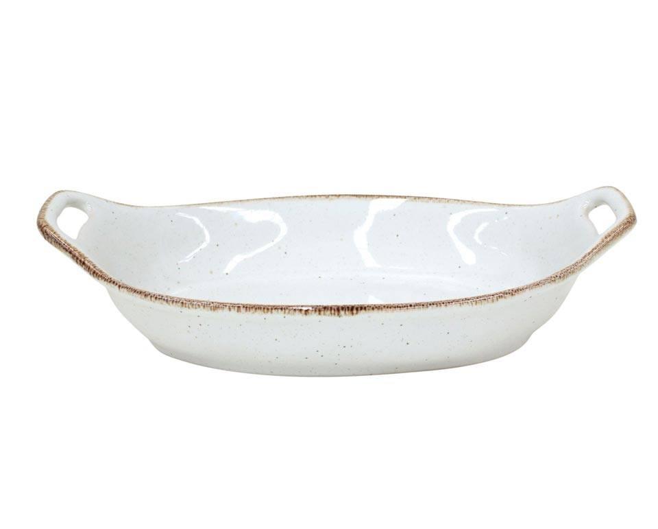 Oval Baker White