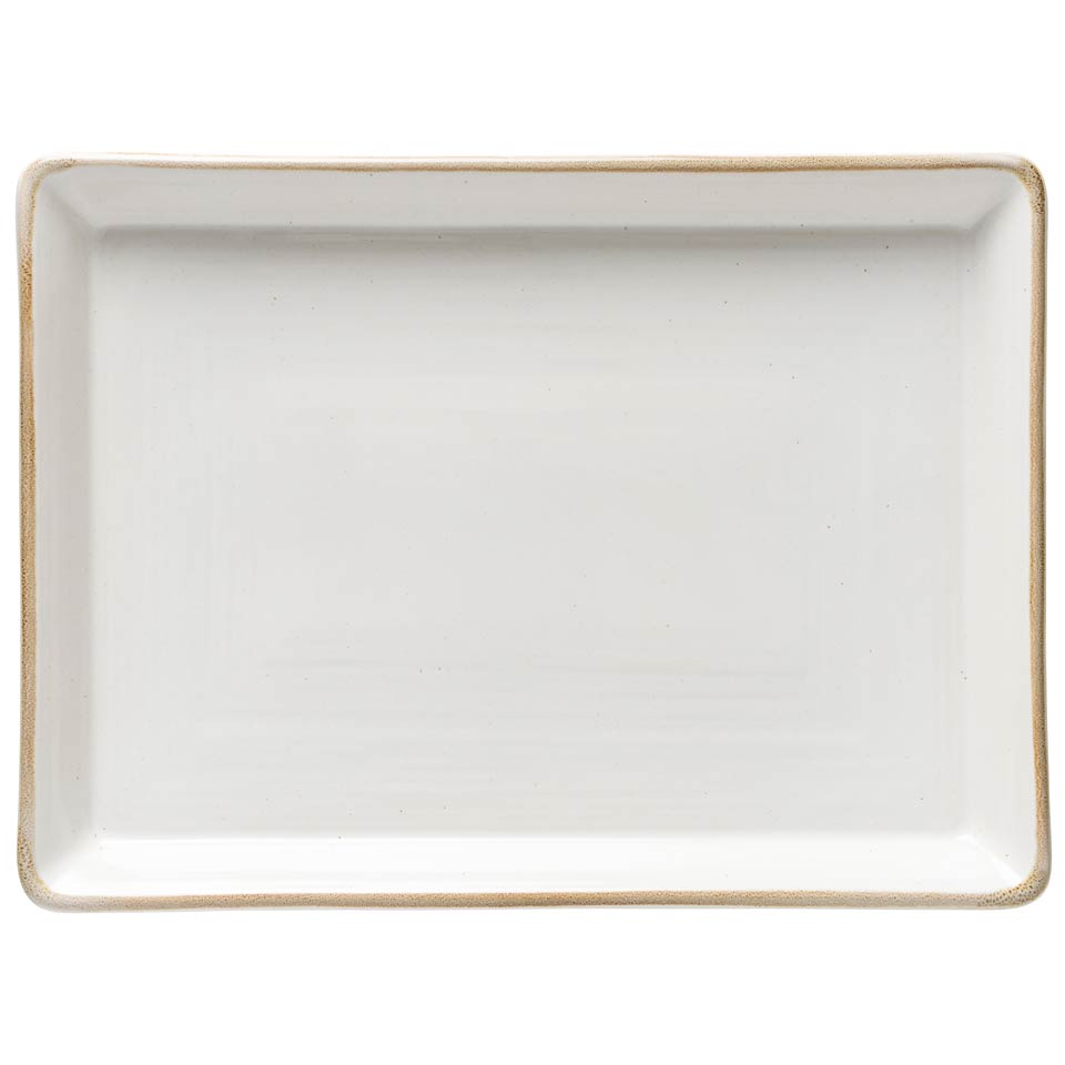Rect. Platter White