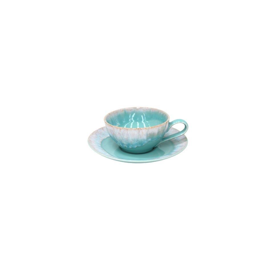 Tea Cup and Saucer 7 oz., Aqua