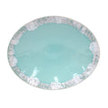 Oval Platter 16", Aqua