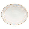 Oval Platter, White-gold