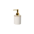 Soap Lotion Pump White and Gold