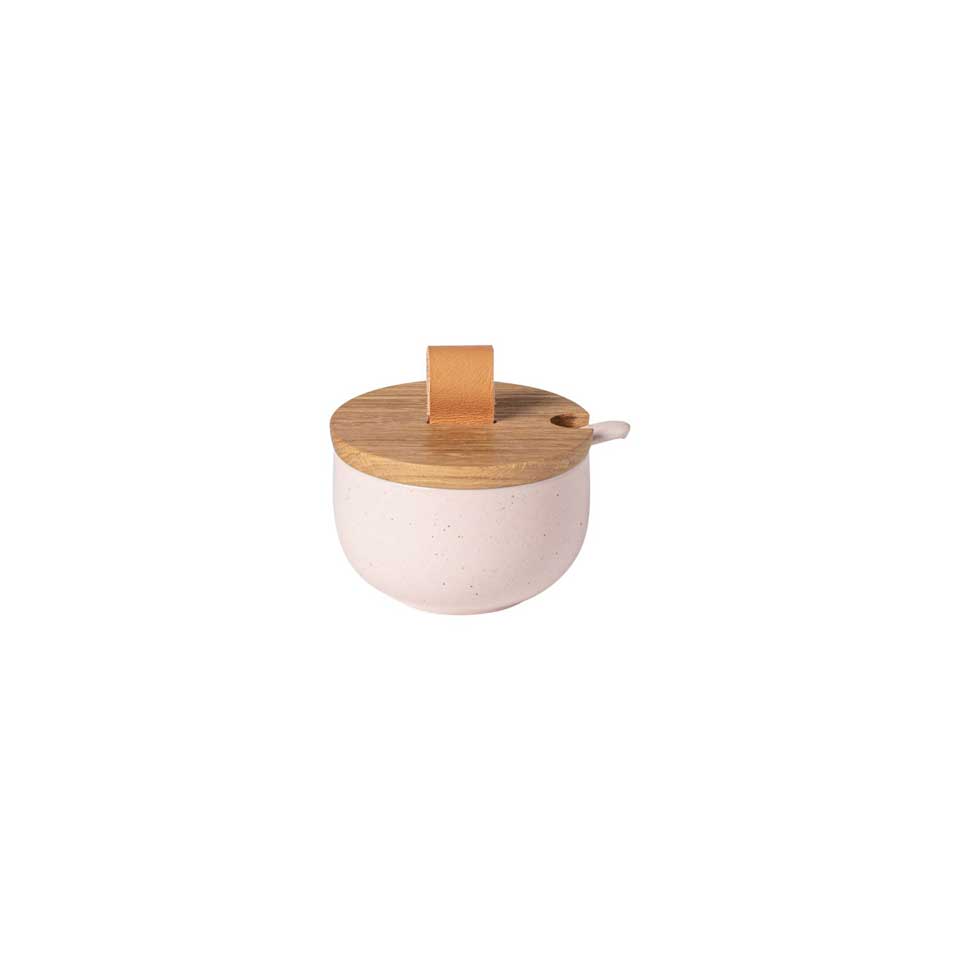 Sugar bowl wood lid, Marshmallow