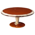 Footed Plate, Caramel-Latte