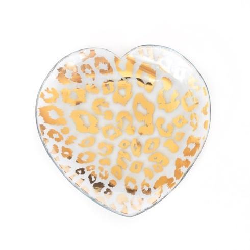 7" Cheetah heart plate