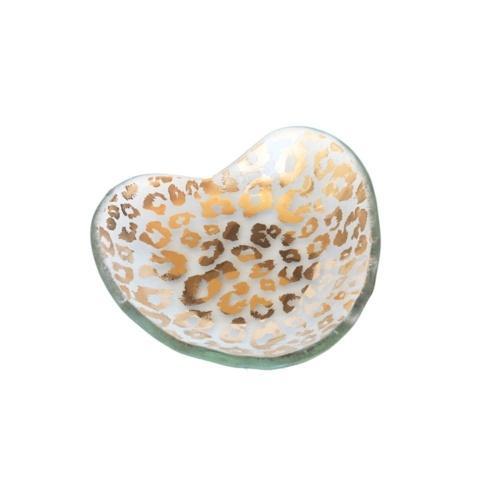 5" Cheetah heart bowl