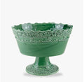 Italian Green Stemmed Fruit Bowl