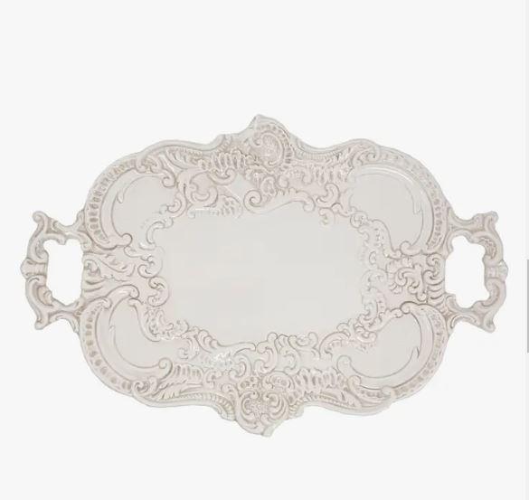 Cream Baroque Tray