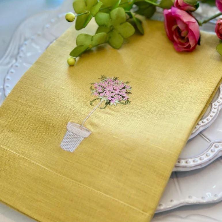 Pink Topiary Tri-Fold, Limoncello