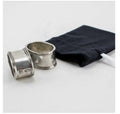 Smooth Oval Pewter Napkin ring, set of 2