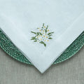 Large Napkin, Daisy Bouquet, White