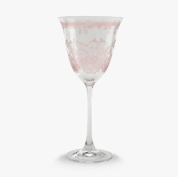 Giardino, Pink  Wine Glass
