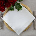 Large Napkin, Hemstitch. White