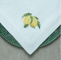 Large Napkin, Lemon Branch, White