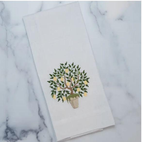 Lemon Tree Linen Towel