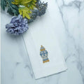 Chinoiserie Filagree Jar Towel , White