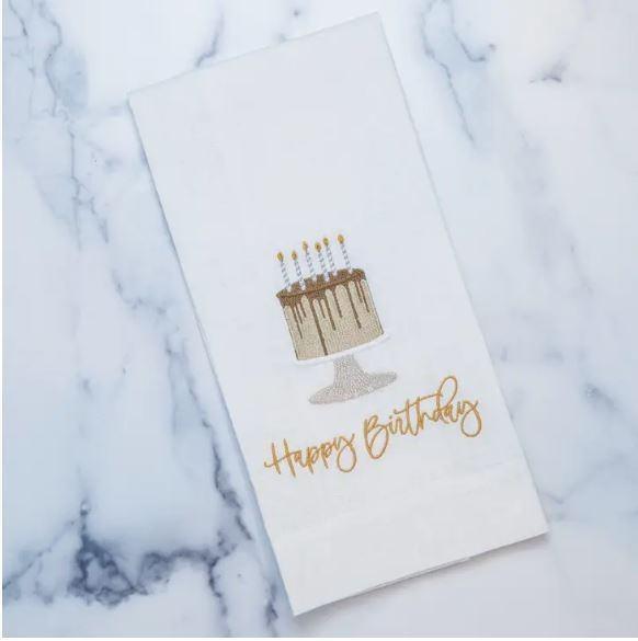 Happy Birthday Cake, White