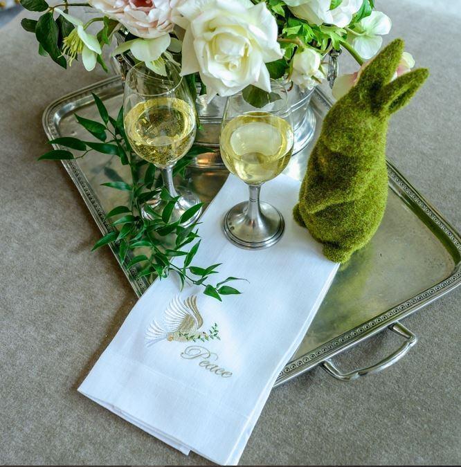 Swan Linen Towel