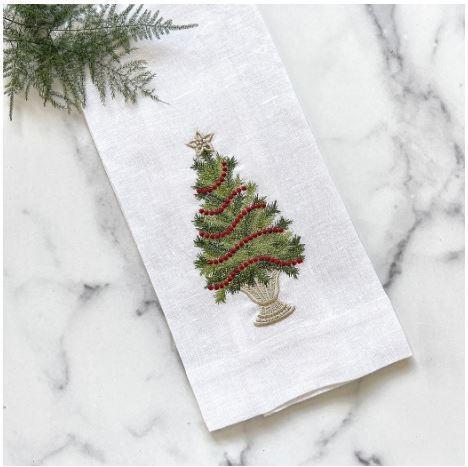 Tree with Trim, White (Green/Red)