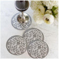 Palermo Baroque, Coaster set, Grey (White)