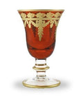 Vetro Gold Red Water/Wine Glass