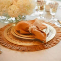 Velvet Round Ruffle, Harvest Gold