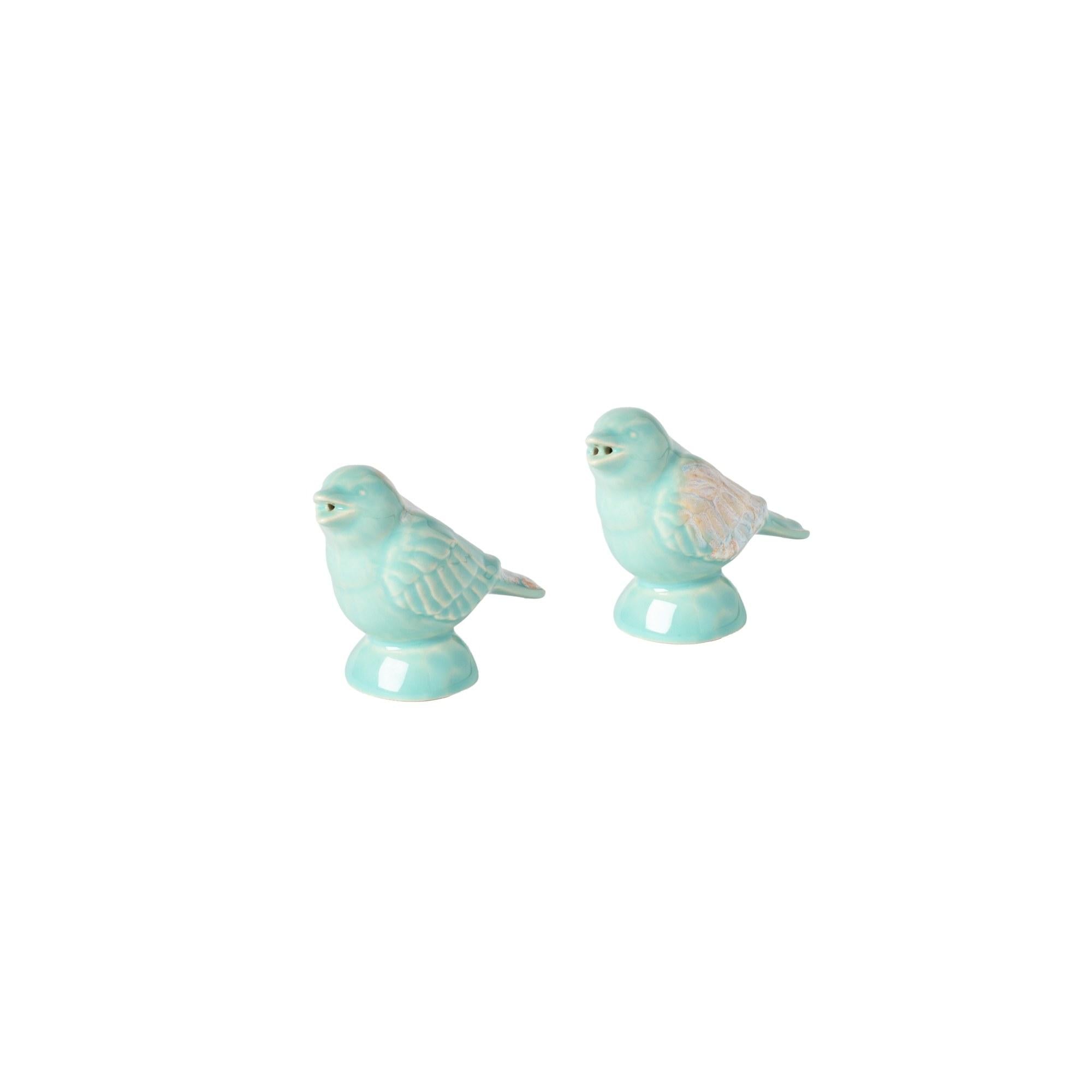 Salt and pepper shaker sparrow, Aqua