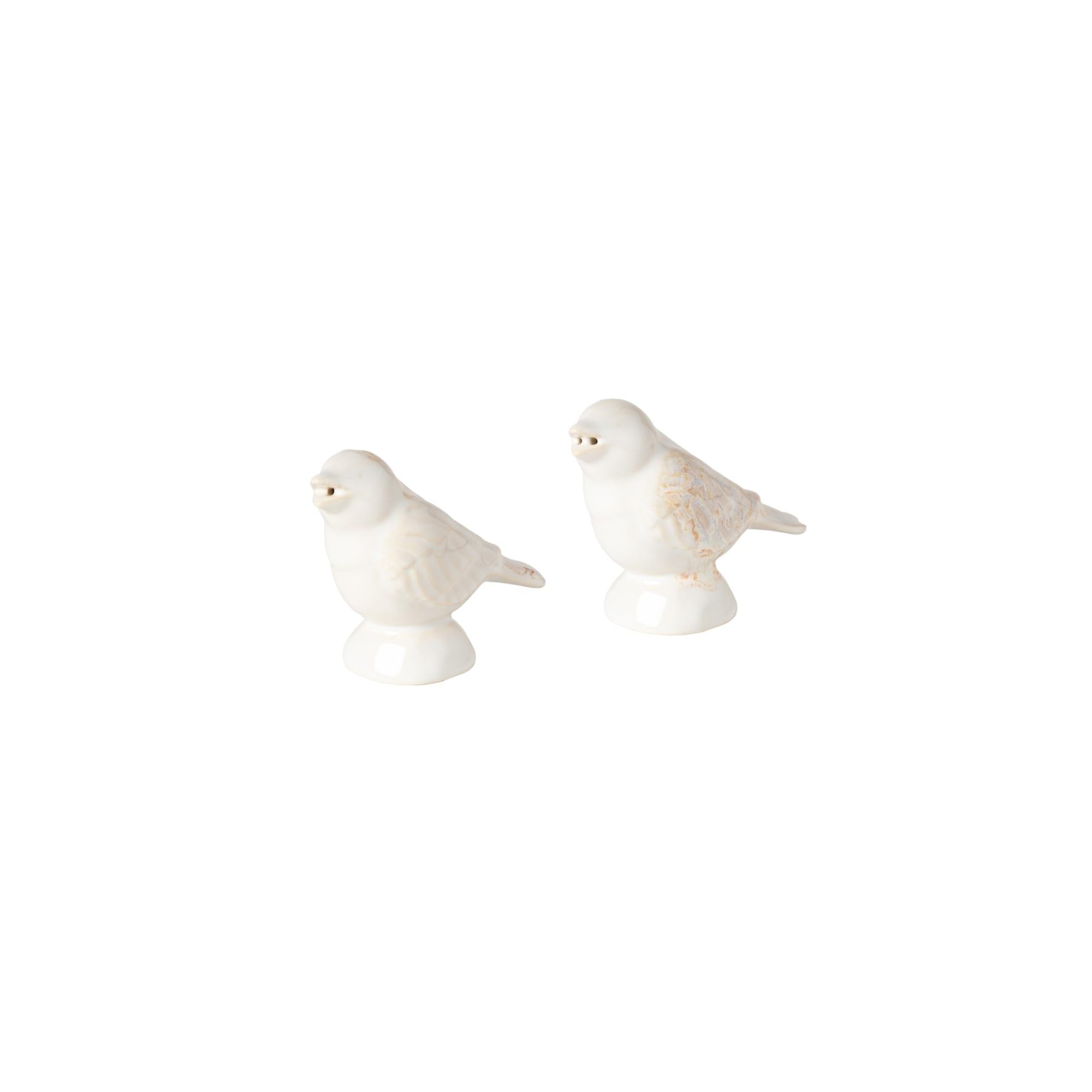 Salt and pepper shaker sparrow, White