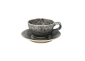 Tea Cup and Saucer 8 oz., Grey