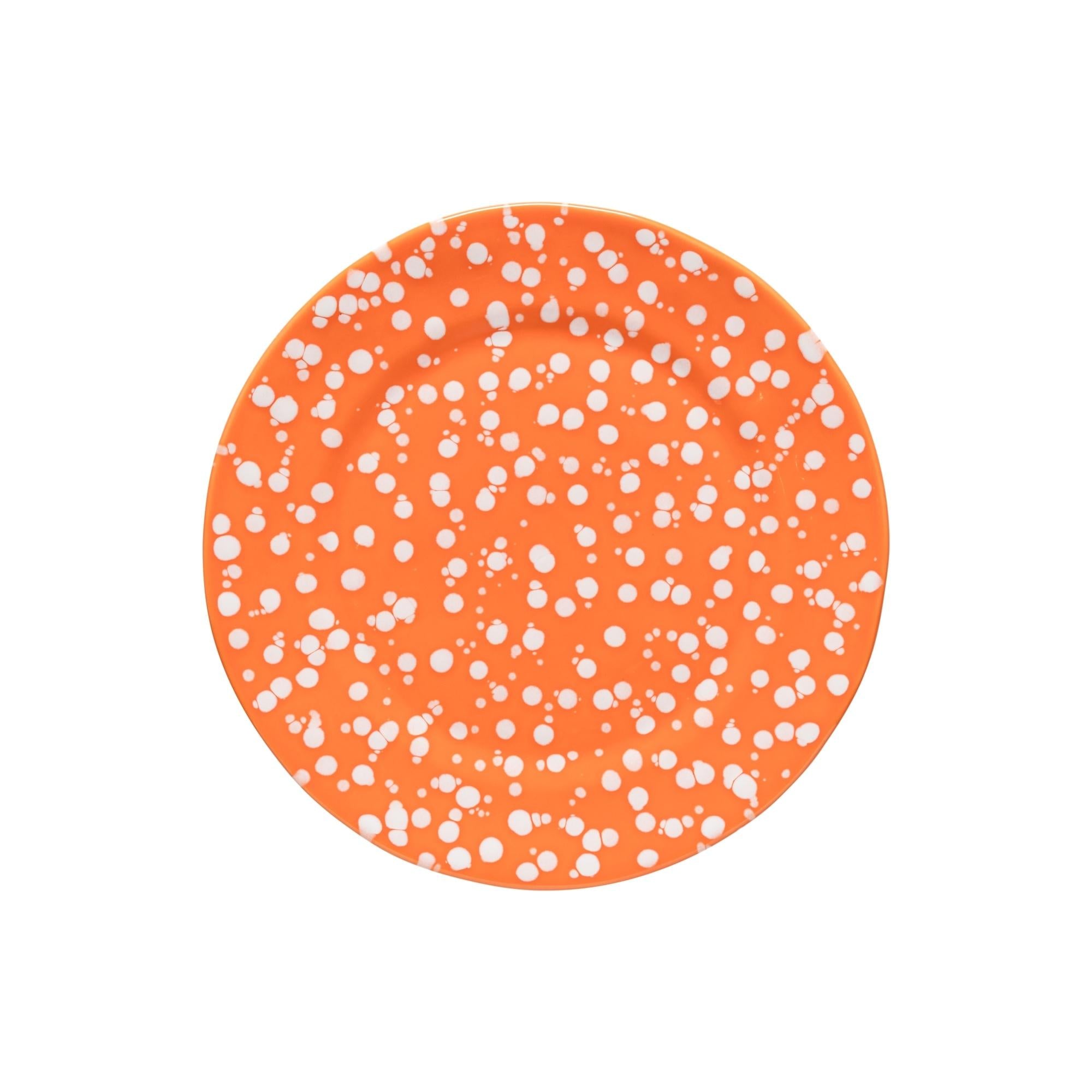 Dinner plate, tangerine