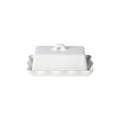 Rect. Butter Dish 8" w/ Lid, White