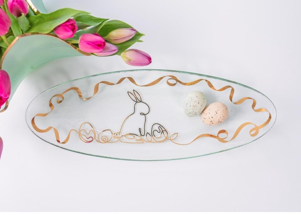 2026 Easter Bunny Oval Tray