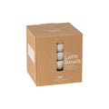 Set 4 latte bowls, Grey