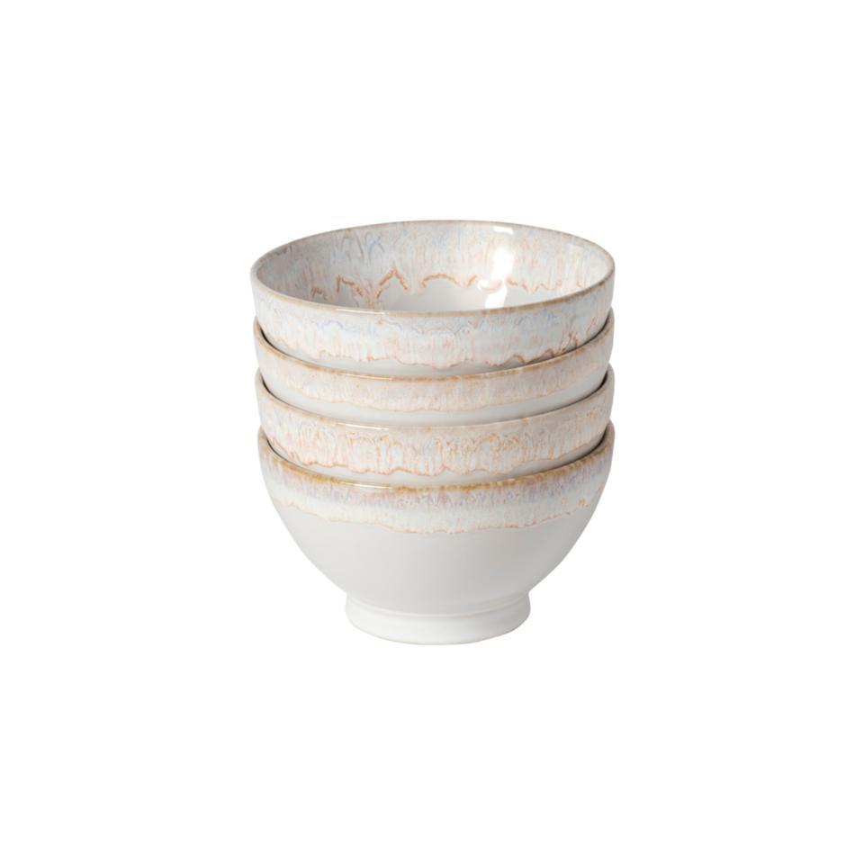 Set 4 Latte Bowls, White
