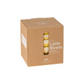 Set 4 latte bowls, Yellow