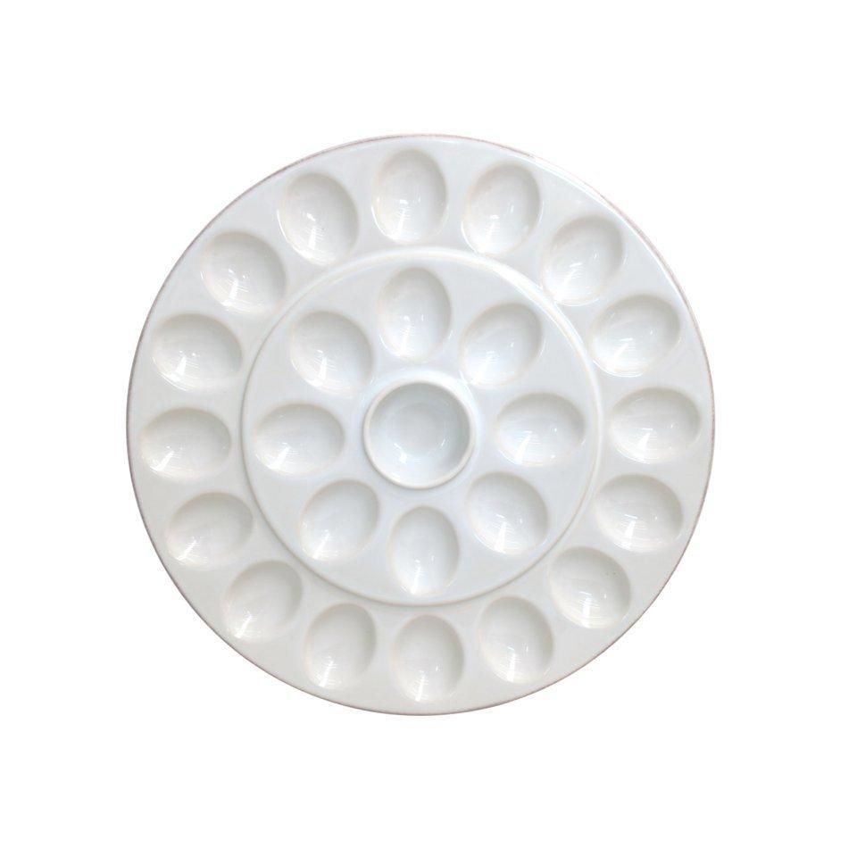 Egg Platter 13", White