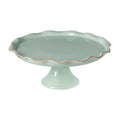 Footed plate, Robin's Egg blue