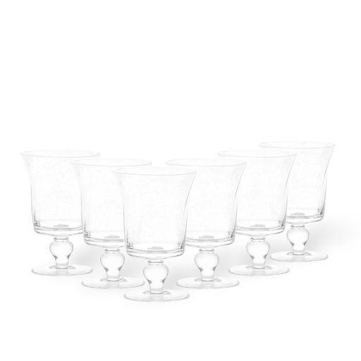 Set/6 water glasses, Clear