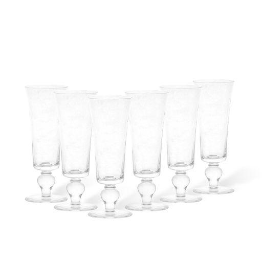 Set/6 flutes, Clear