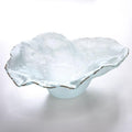 Water Bowl  Sculpture - Frosted with gold trim