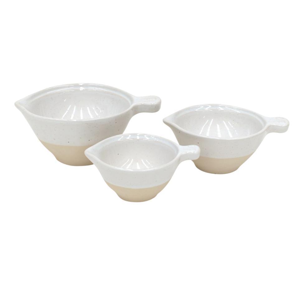 Set 3 Measuring Cups, White