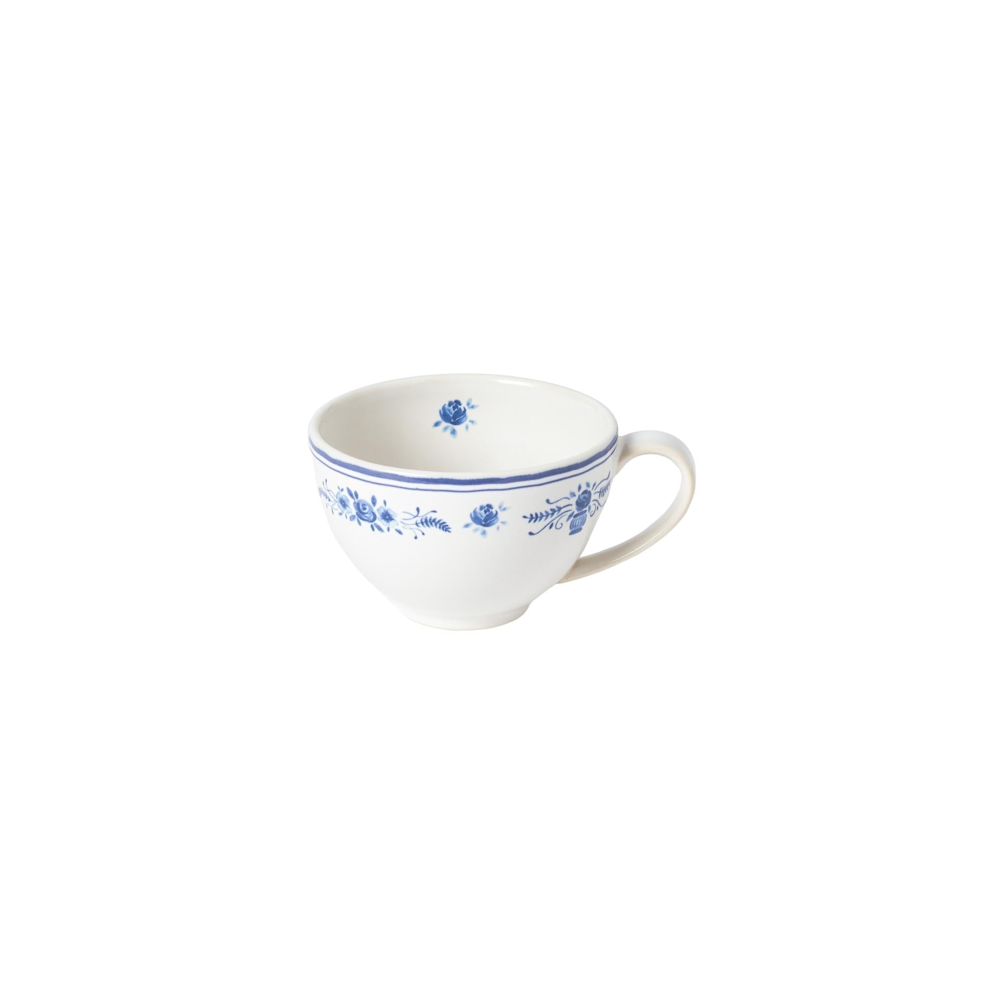 Tea cup, White-Blue
