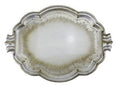 Florentino Wooden Tray, Antique Silver, Large