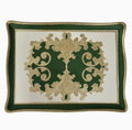 Florentino Baroque Rectangular Tray, Green