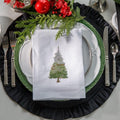 Snowy Pine Tri-Fold Napkin
