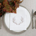 Antler Linen Tri-Fold Napkin (Taupe)