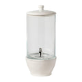 Glass drink dispenser, White