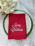 Tri-Fold, Merry Christmas, Red (White)