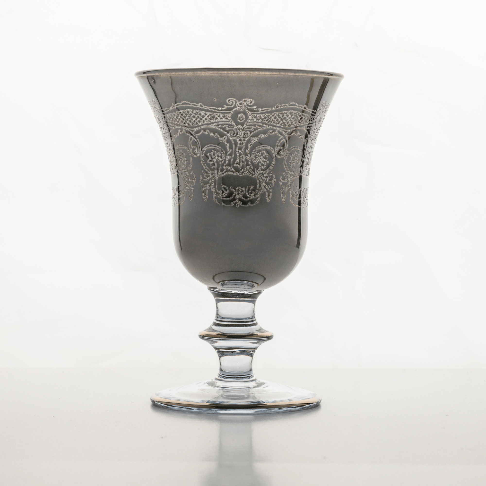 Rialto Borghese Etched Gray Water/Wine