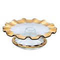 14" Pedestal Ruffle Cake Stand